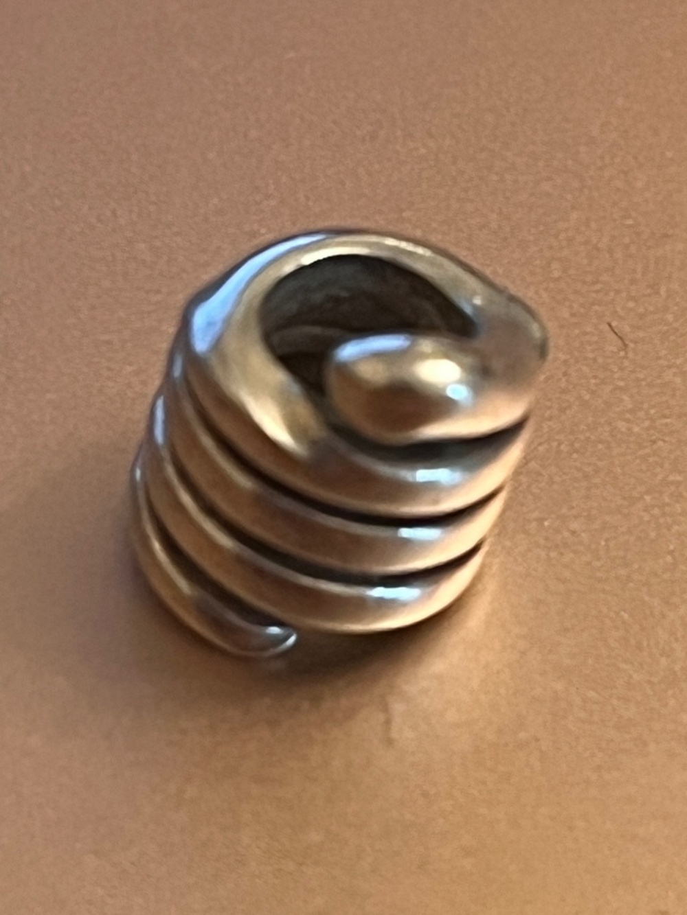 Pandora Snake bracelet charm, retired, sterling silver 925